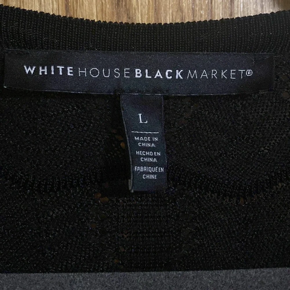 White House Black Market Large Open Front Cardigan 100% Rayon Splits on sides